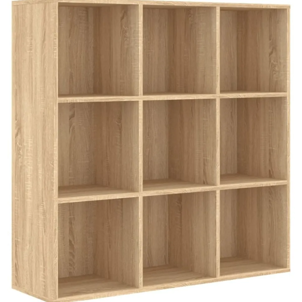 vidaXL Boekenkast 98x29x97,5 cm bewerkt hout sonoma eikenkleurig