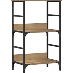 vidaXL Boekenkast 50x33x82 cm bewerkt hout artisanaal eikenkleurig