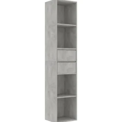vidaXL Boekenkast 36x30x171 cm bewerkt hout betongrijs