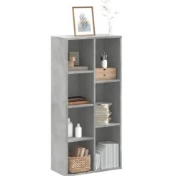vidaXL Boekenkast 50x25x105 cm bewerkt hout betongrijs