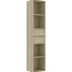 vidaXL Boekenkast 36x30x171 cm bewerkt hout sonoma eikenkleurig