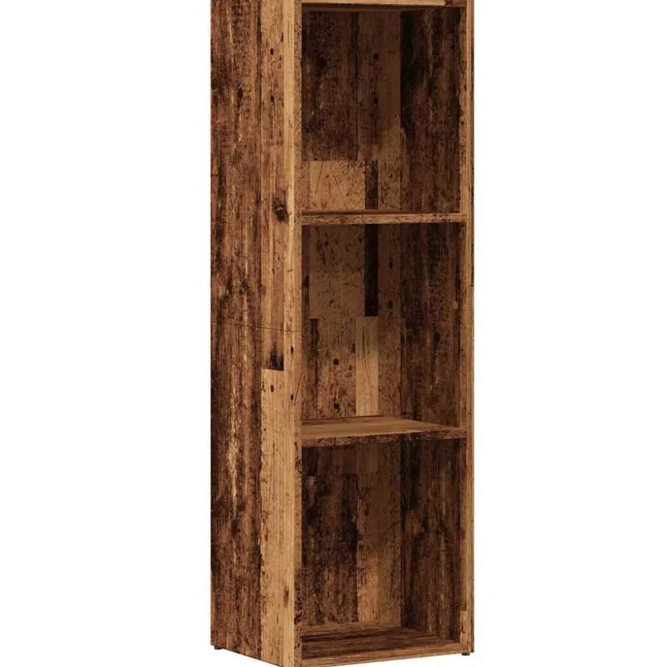 vidaXL Boekenkast 36x30x114 cm bewerkt hout oud houtkleurig