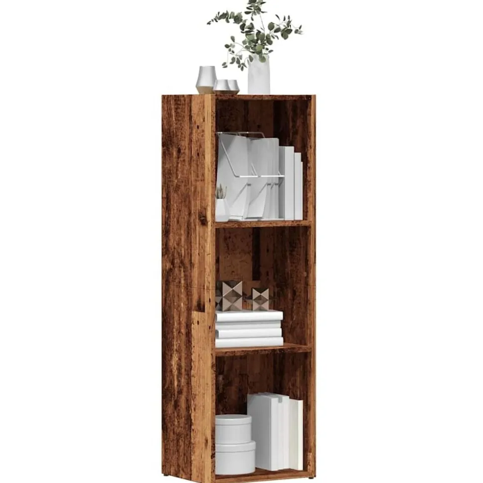vidaXL Boekenkast 36x30x114 cm bewerkt hout oud houtkleurig