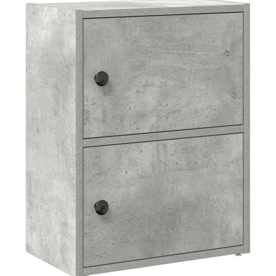 vidaXL Boekenkast 40x24x52 cm bewerkt hout betongrijs