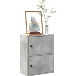 vidaXL Boekenkast 40x24x52 cm bewerkt hout betongrijs