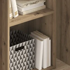 vidaXL Boekenkast 40x30x77 cm bewerkt hout artisanaal eikenkleurig