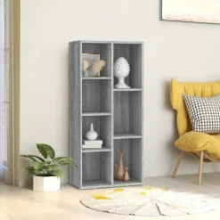vidaXL Boekenkast 50x25x106 cm grijs sonoma eikenkleurig