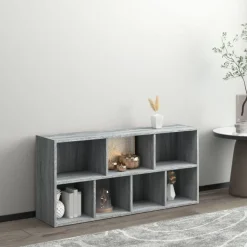 vidaXL Boekenkast 50x25x106 cm grijs sonoma eikenkleurig