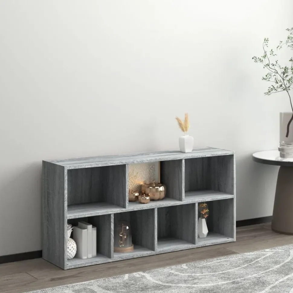 vidaXL Boekenkast 50x25x106 cm grijs sonoma eikenkleurig