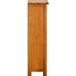 vidaXL Boekenkast 45x22,5x82 cm massief eikenhout