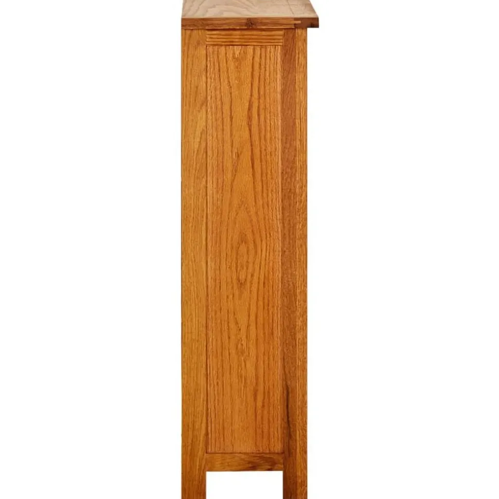 vidaXL Boekenkast 45x22,5x82 cm massief eikenhout