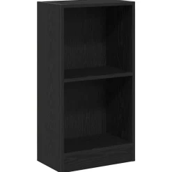 vidaXL Boekenkast 40x24x76 cm spaanplaat zwart eikenkleurig