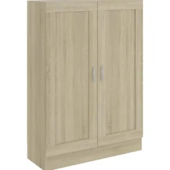 vidaXL Boekenkast 82,5x30,5x115 cm spaanplaat sonoma eikenkleurig