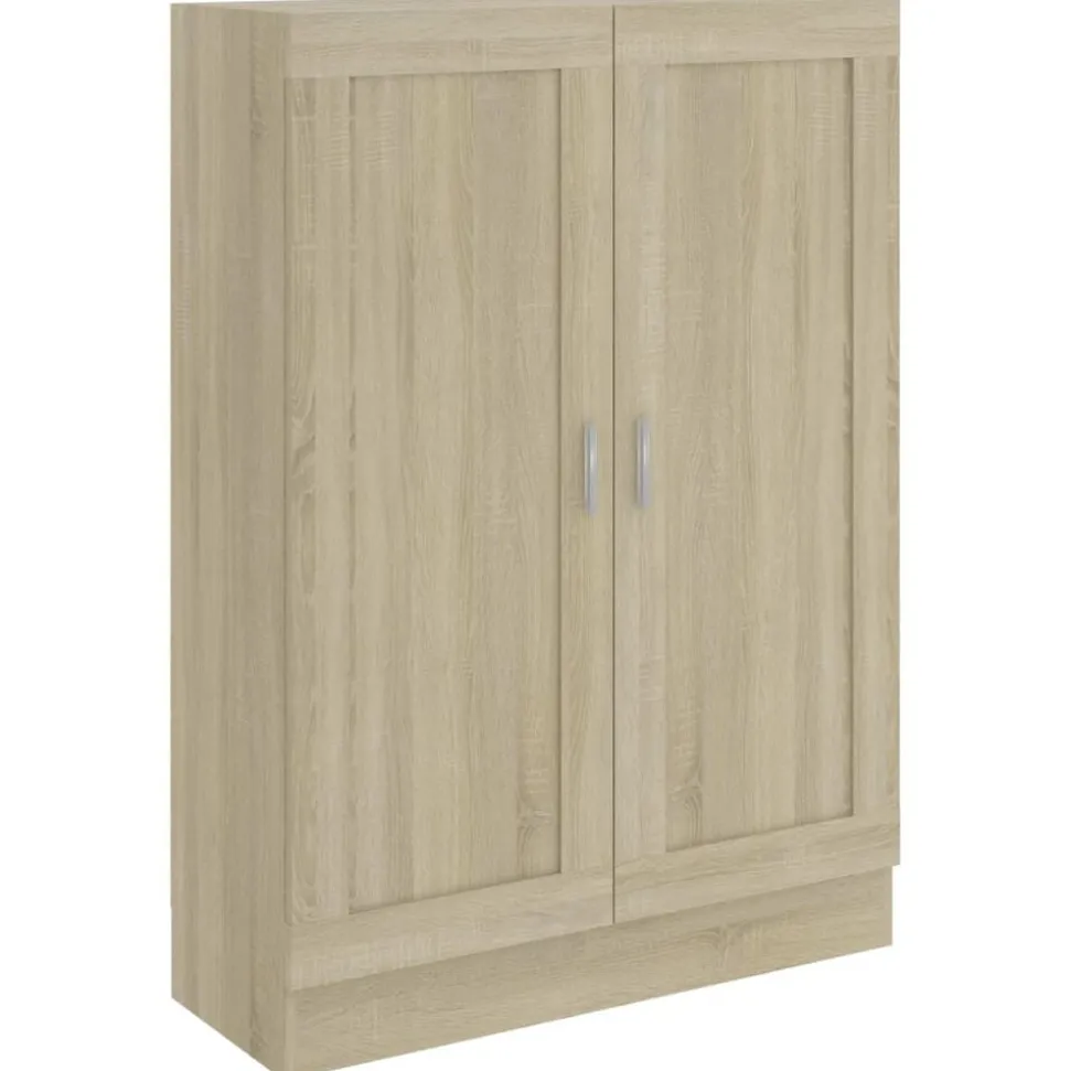vidaXL Boekenkast 82,5x30,5x115 cm spaanplaat sonoma eikenkleurig