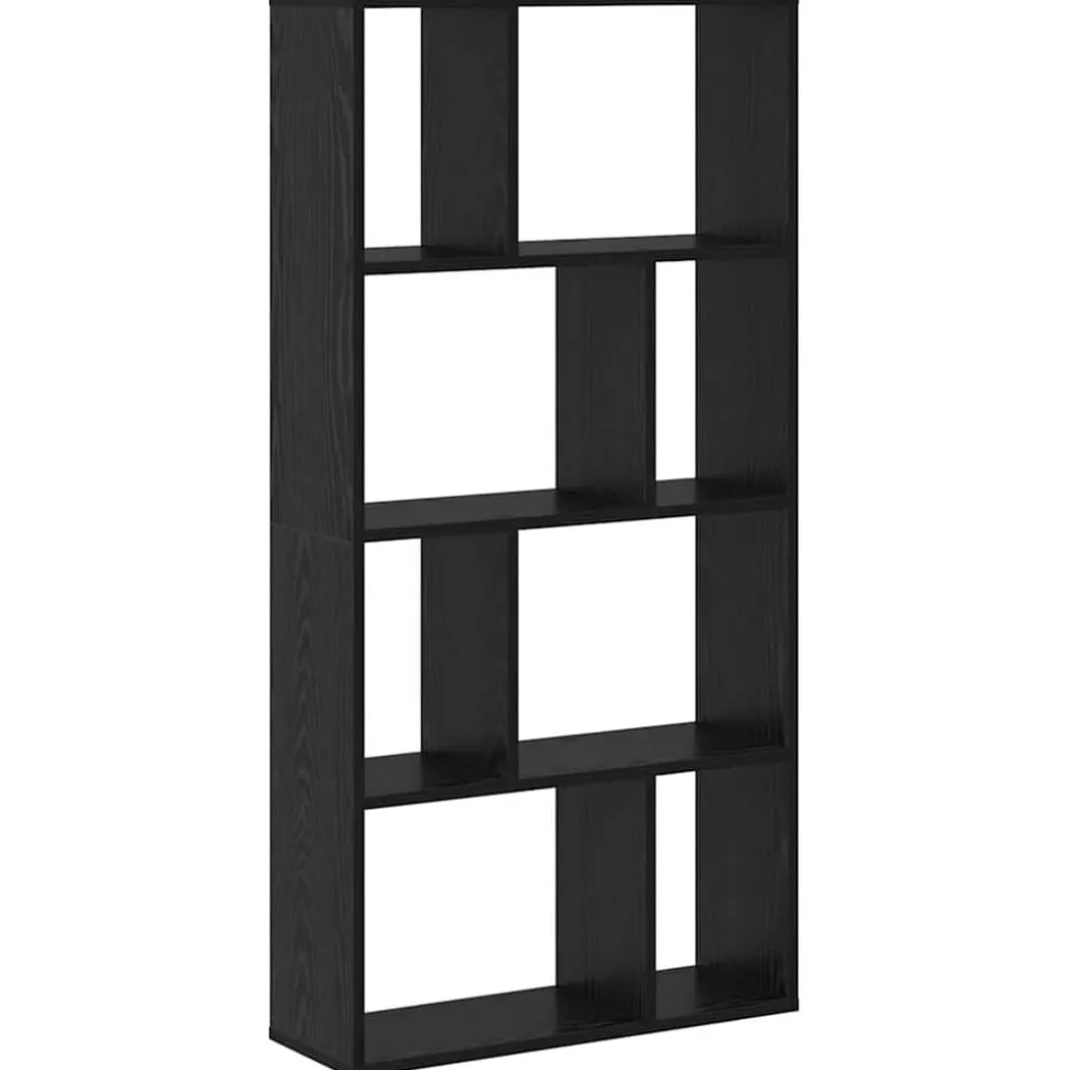 vidaXL Boekenkast Zwart Eiken 60 x 20 x 102,5 cm Bewerkt hout