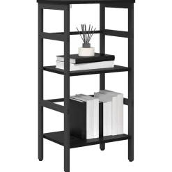 vidaXL Boekenkast Zwart Eiken 40 x 29,5 x 81 cm Bewerkt hout