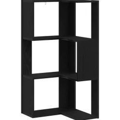 vidaXL Boekenkast Zwart Eiken 50 x 50 x 102 cm