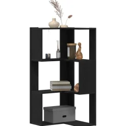 vidaXL Boekenkast Zwart Eiken 50 x 50 x 102 cm