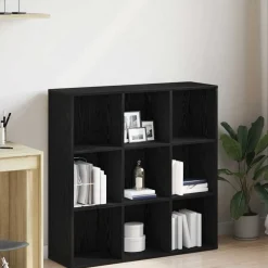 vidaXL Boekenkast Zwart Eiken 98x29x97,5 cm Engineered Wood