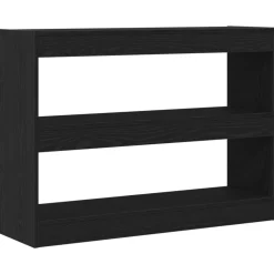 vidaXL Boekenkast Zwart Eiken 100 x 30 x 72 cm Bewerkt hout