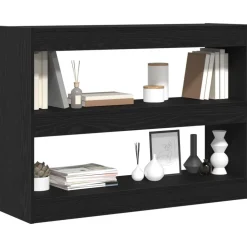 vidaXL Boekenkast Zwart Eiken 100 x 30 x 72 cm Bewerkt hout