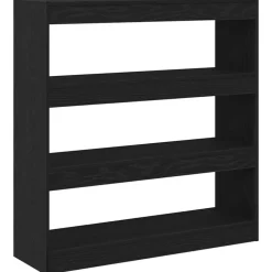 vidaXL Boekenkast Zwart Eiken 100 x 30 x 103 cm Bewerkt hout