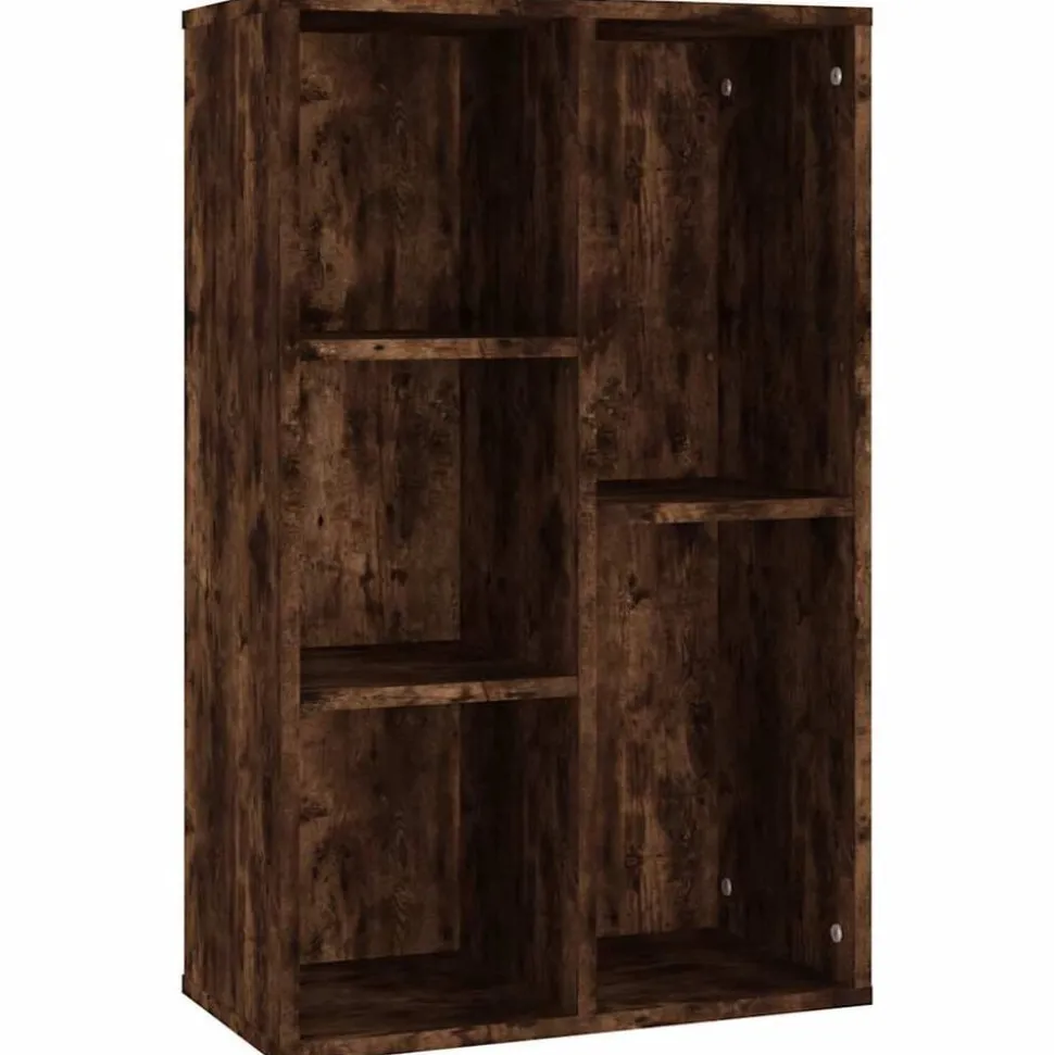 vidaXL Boekenkast/dressoir 50x25x80 cm bewerkt hout gerookt eikenkleur