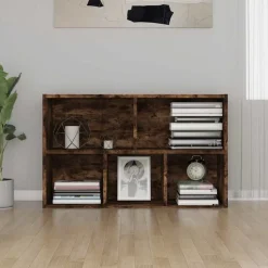 vidaXL Boekenkast/dressoir 50x25x80 cm bewerkt hout gerookt eikenkleur