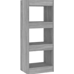 vidaXL Boekenkast/kamerscherm 40x30x103 cm bewerkt hout grijs sonoma