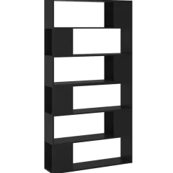 vidaXL Boekenkast/kamerscherm 100x24x188 cm zwart