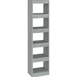 vidaXL Boekenkast/kamerscherm 40x30x166 cm grijs sonoma eikenkleurig