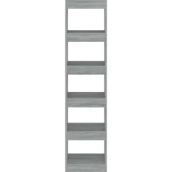 vidaXL Boekenkast/kamerscherm 40x30x166 cm grijs sonoma eikenkleurig