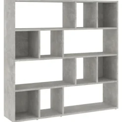 vidaXL Boekenkast/kamerscherm 105x24x102 cm betongrijs