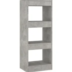 vidaXL Boekenkast/kamerscherm 40x30x103 cm bewerkt hout betongrijs