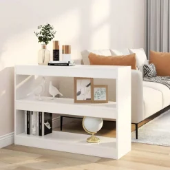 vidaXL Boekenkast/kamerscherm 100x30x72 cm wit