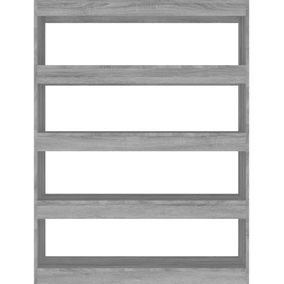 vidaXL Boekenkast/kamerscherm 100x30x135 cm grijs sonoma eikenkleurig