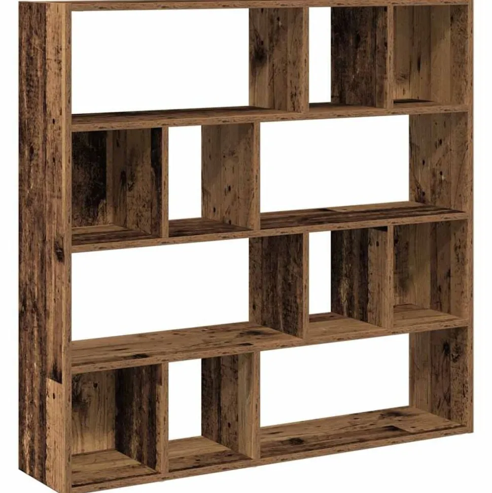 vidaXL Boekenkast/kamerscherm 105x24x102 cm oud houtkleurig