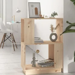 vidaXL Boekenkast/kamerscherm 51x25x70 cm massief grenenhout