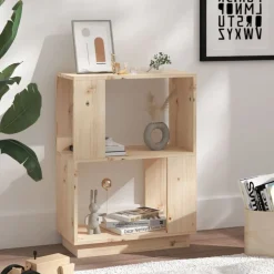 vidaXL Boekenkast/kamerscherm 51x25x70 cm massief grenenhout