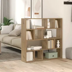 vidaXL Boekenkast/kamerscherm 105x24x102 cm artisanaal eikenkleur