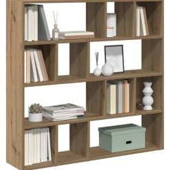 vidaXL Boekenkast/kamerscherm 105x24x102 cm artisanaal eikenkleur