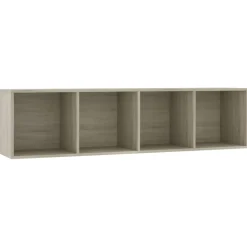 vidaXL Boekenkast/tv-meubel 143x30x36 cm sonoma eikenkleurig