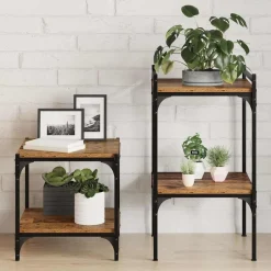 vidaXL Boekenplank Bord 4 pcs Bruin 40 x 40 x 1,5 cm Bewerkt hout
