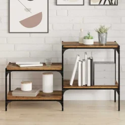 vidaXL Boekenplank Bord 4 pcs Bruin 60 x 40 x 1,5 cm Bewerkt hout
