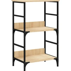 vidaXL Boekenrek 50x33x82 cm bewerkt hout sonoma eikenkleurig