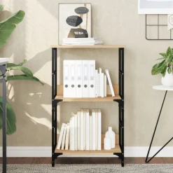 vidaXL Boekenrek 50x33x82 cm bewerkt hout sonoma eikenkleurig