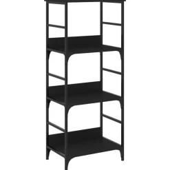 vidaXL Boekenrek 50x33x117,5 cm bewerkt hout zwart