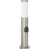 vidaXL Bolderarmatuur met stopcontact 50 cm RVS IP44