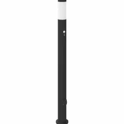 vidaXL Bolderarmatuur met sensor en stopcontact 110 cm roestvrij staal IP44