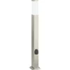 vidaXL Bolderarmatuur met stopcontact 80 cm RVS IP44